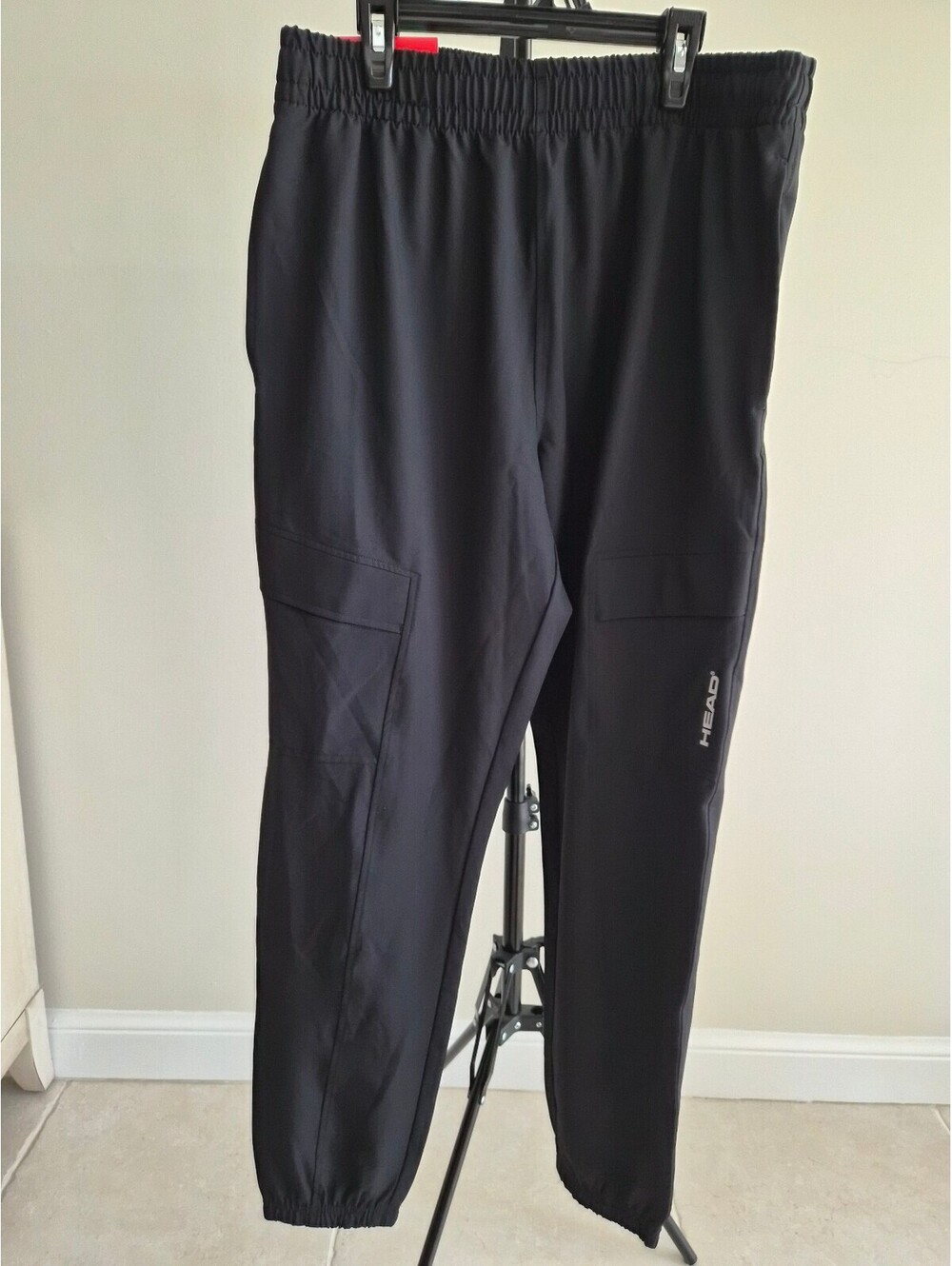 HEAD Men's Black Jogger Pants Medium M Athletic Casual 0335